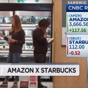 Amazon teams up with Starbucks for cashier-less pickup cafe
